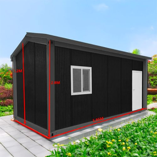 Kontejner RAL 7016 šikmá střecha A 6x3 m šedý